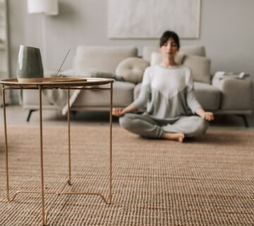 Woman practicing yoga strength poses - best yoga instructor for women in CA upfcal