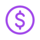 Dollar sign in a circle
