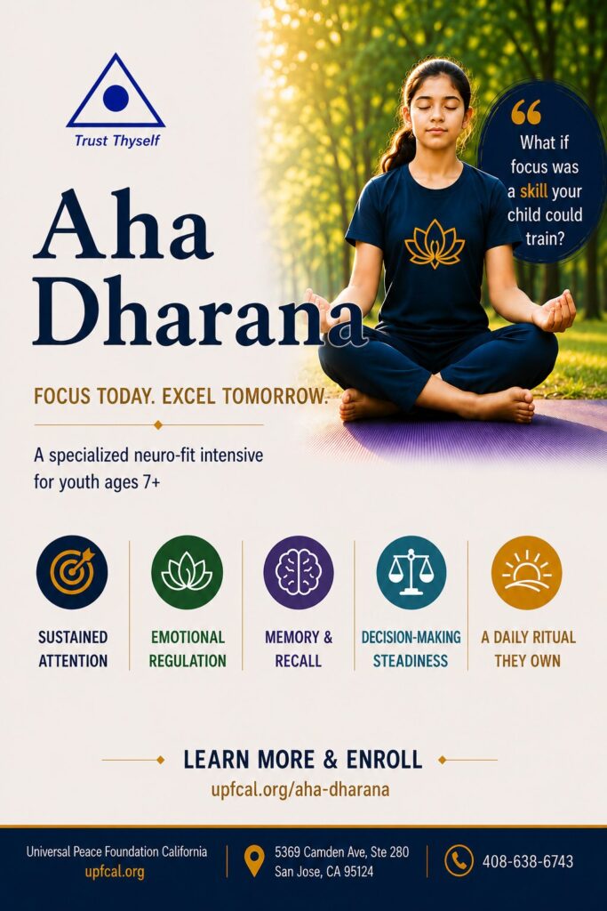 Aha Dharana: Focus today, excel tomorrow  A specialized neuro fit intensive for youth ages 7+