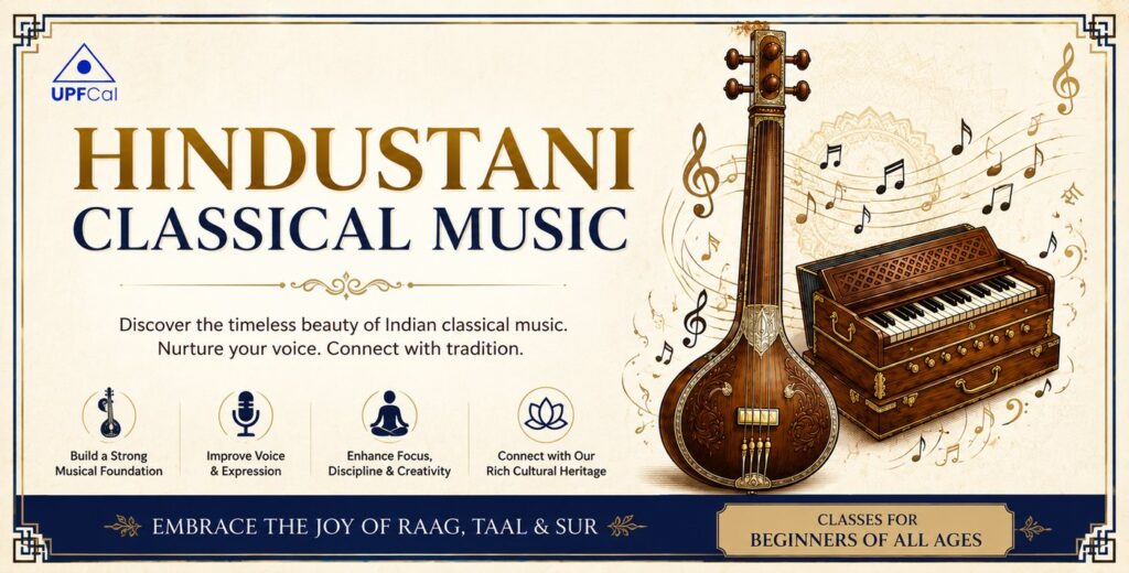 Hindustani Classical Music classes for beginners of all ages, UPF Cal